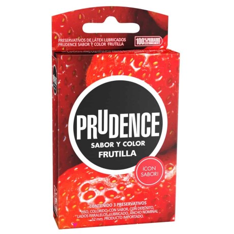 Preservativo Prudence Frutilla 3 Unidades Preservativo Prudence Frutilla 3 Unidades