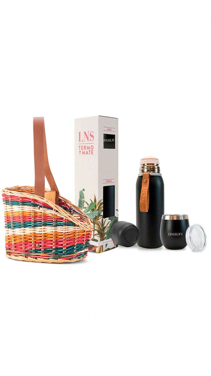 KIT MATERO LAOS - NEGRO C/MULTICOLOR 