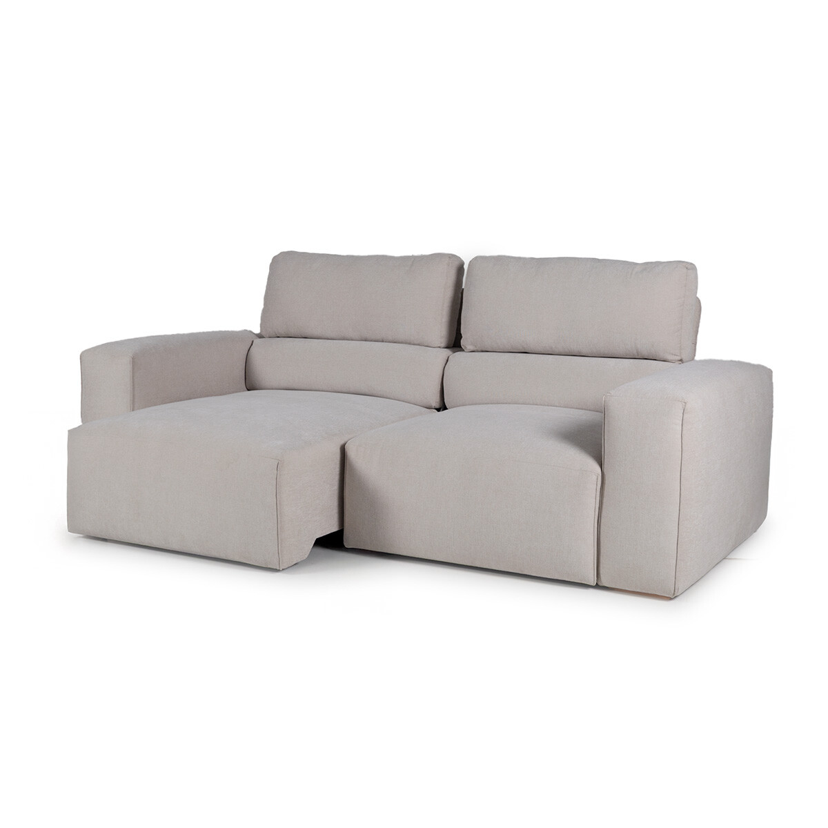 Sofá Cártago (Retráctil) - Tela Microfibra - 3 cuerpos - FX4-10 (Beige) 