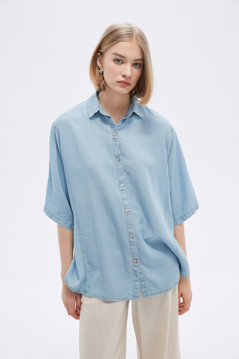 Camisa Pezo - Celeste 