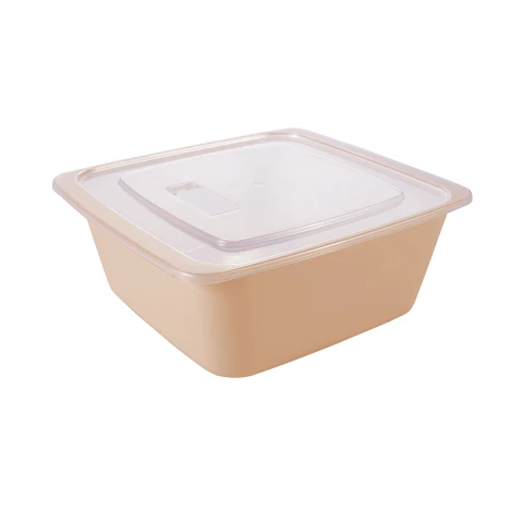 Recipiente Cuadrado 2L Varios Colores SALMON