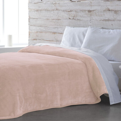 Frazada Flannel King Size Home Class 240 x 260 cm CORAL