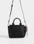 City Cartera City Con Charm - Negro