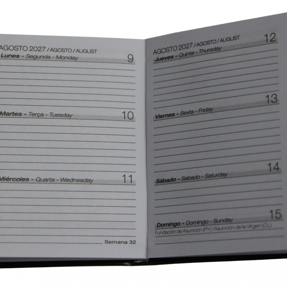 AGENDA ABEZETA PICCOLA 205 AGENDA DE BOLSILLO COLOR MARRON OSCURO