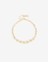 Pulseras Flexibles Metal Pulsera Bañado En Oro - Dorado