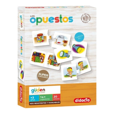 Puzzle para niños con imágenes de opuestos Didacta Puzzle para niños con imágenes de opuestos Didacta