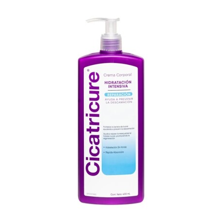 CICATRICURE CREMA CORPORAL HIDRATACIÓN INTENSIVA REPARACIÓN 400ml CICATRICURE CREMA CORPORAL HIDRATACIÓN INTENSIVA REPARACIÓN 400ml