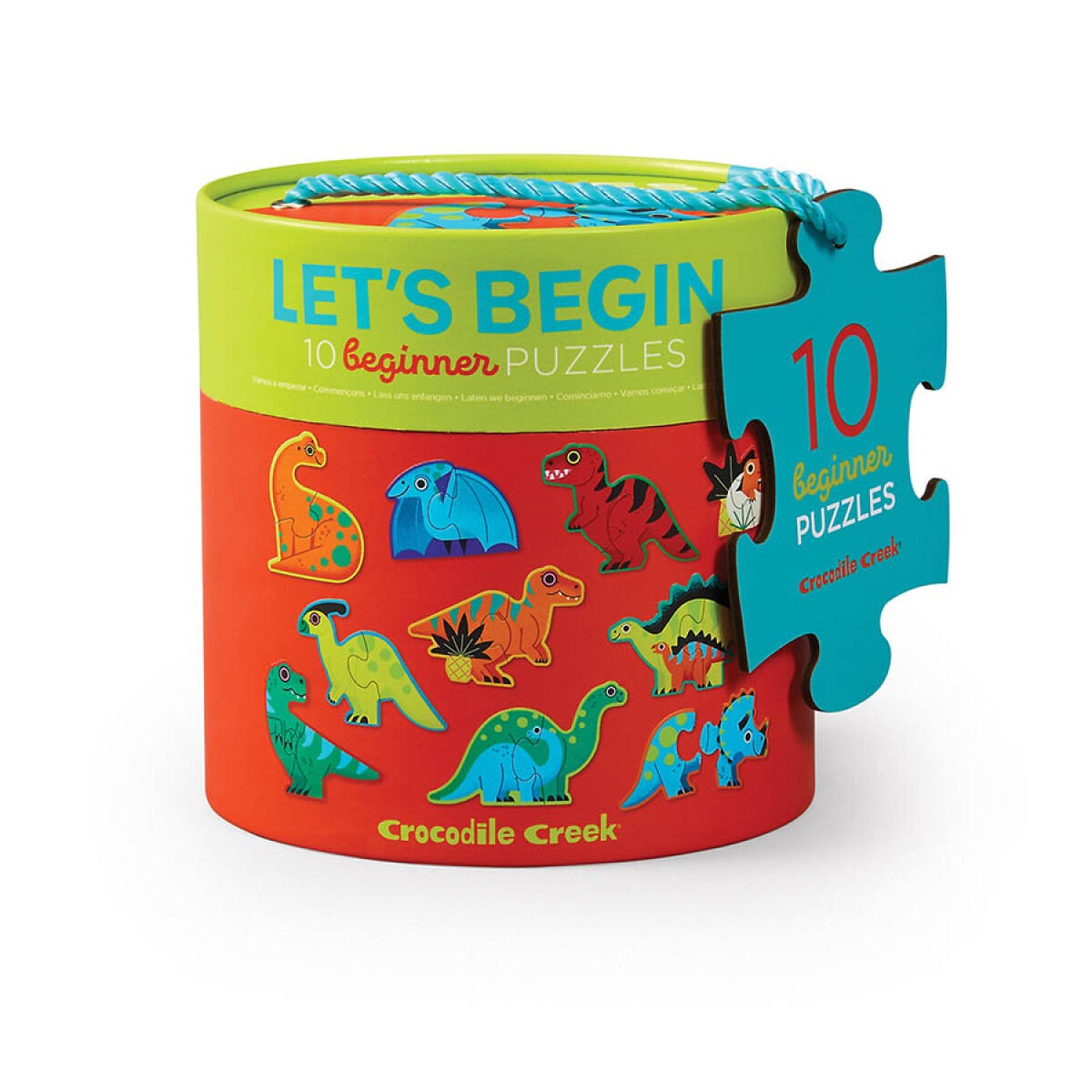 Set X10 Puzzles De 2 Piezas Principiante Universo Binario - DINO 