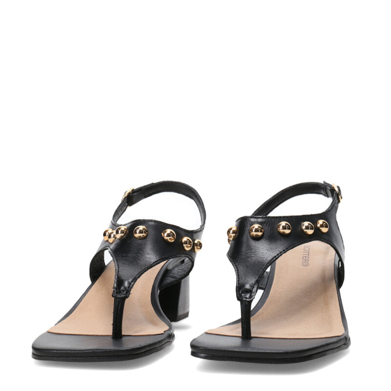 Sandalias de Mujer Bottero Taco Medio Negro