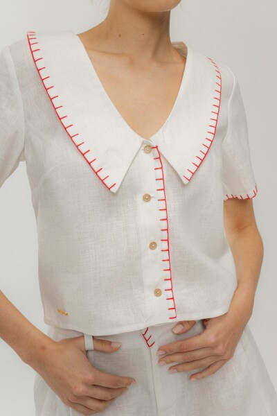 BLUSA FISH Blanco