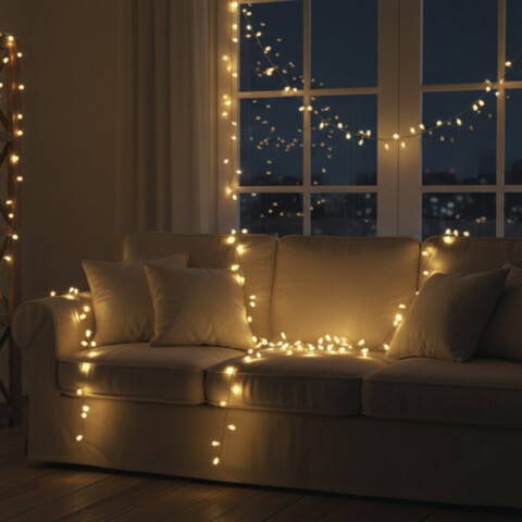 Luces de Navidad x 100 Bombitas 10 M con Enchufe U