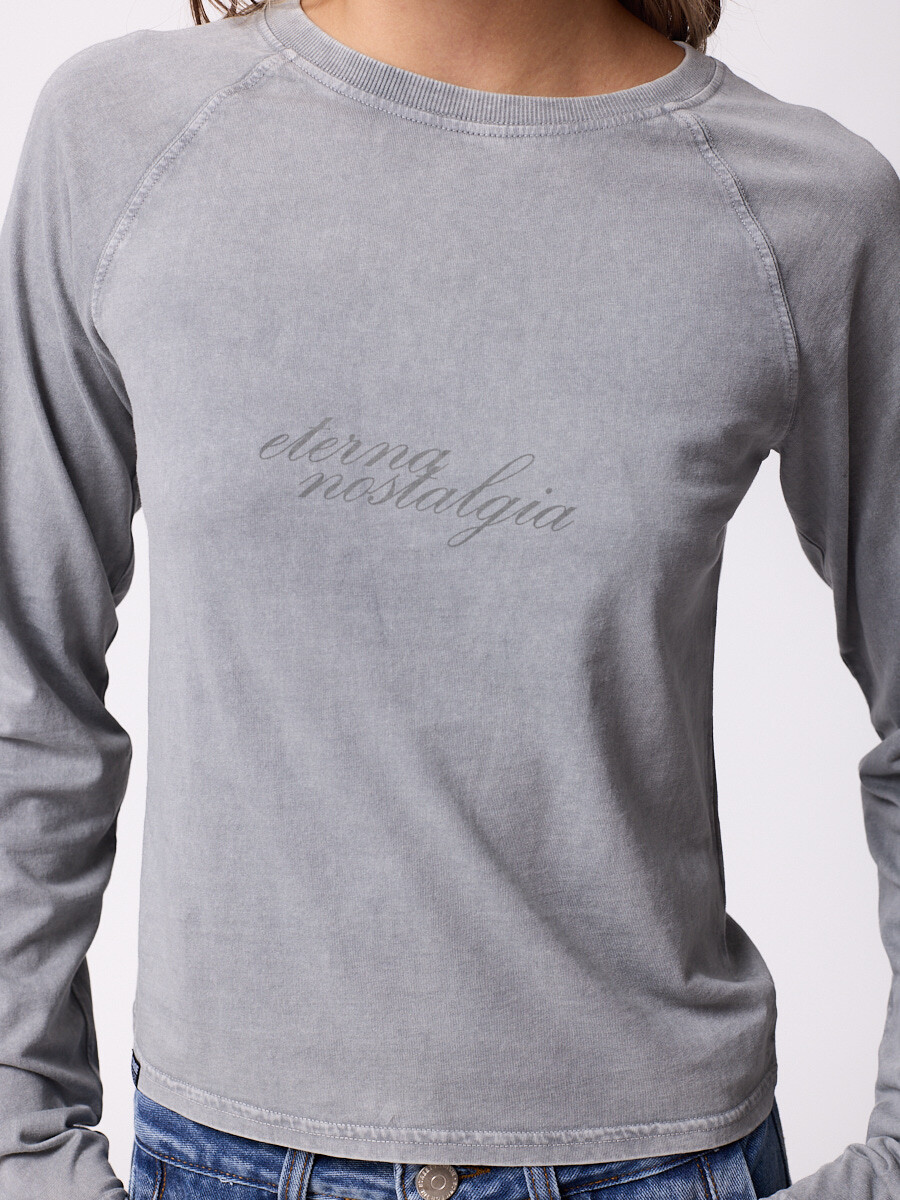 T-SHIRT M/L LEPAN DIXIE Gris