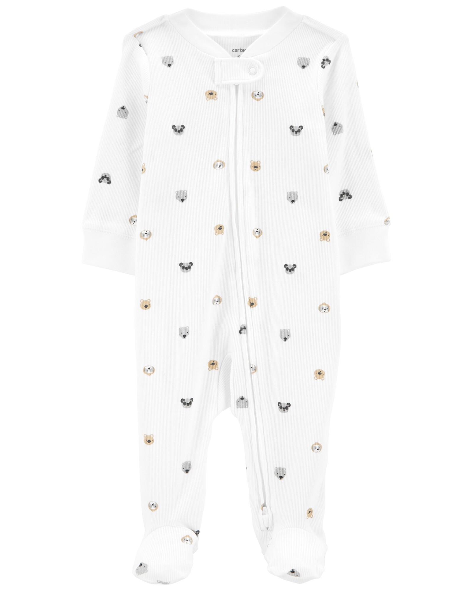 Pijama con Pie Diseño Animales de Algodón Sin color