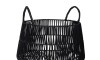 Cesto c/asas - Plastico Simil Rattan Negro Cesto c/asas - Plastico Simil Rattan Negro