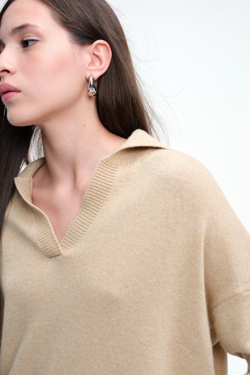 SWEATER COLLAR Beige