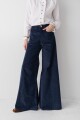 PANTALON WIDE XL CORDEROY Azul