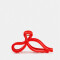 Broche Con moño Broche Acrílico Moño - Rojo Medio