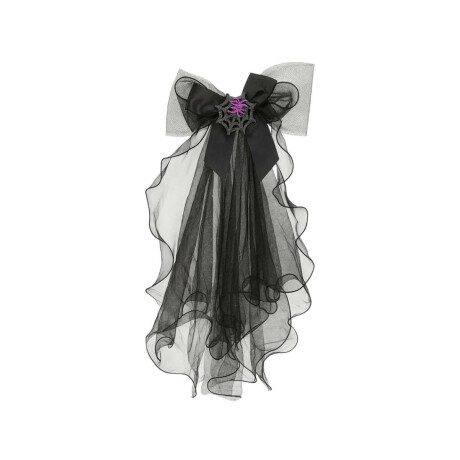 Disfraz con falda de tul negra Halloween con diseño de telaraña Negro