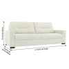 Sofa 3.5 cuerpos - Tapizado tela Clara Sofa 3.5 cuerpos - Tapizado tela Clara