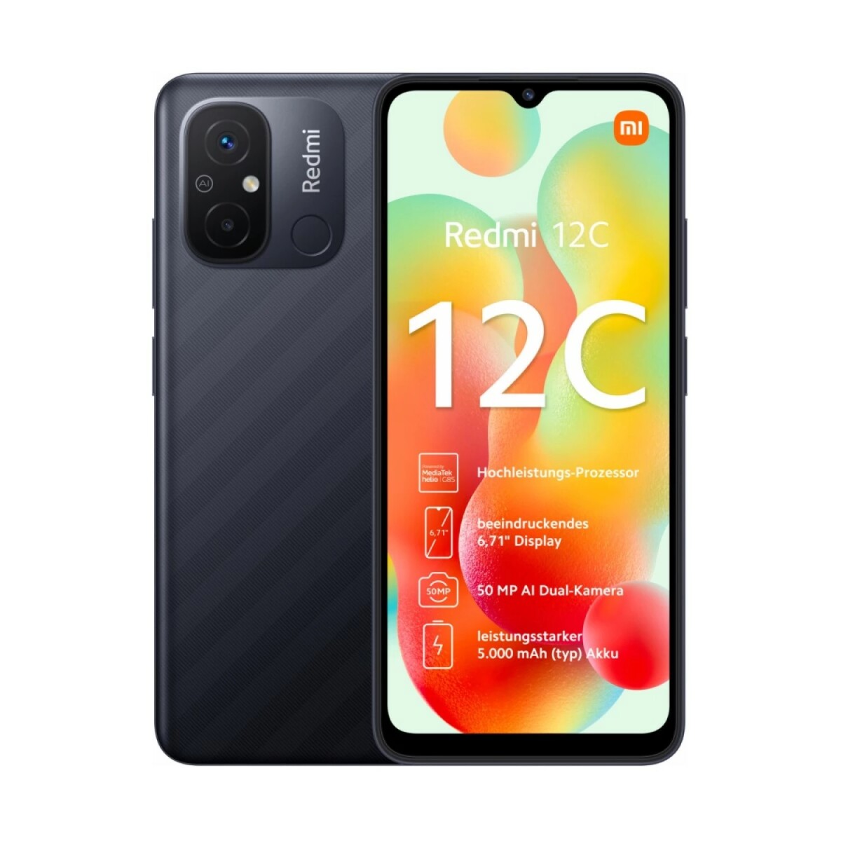 Xiaomi Redmi 12c 128/4 Gb Cámara Dual 50 Mpx 5000 Mah Gris 