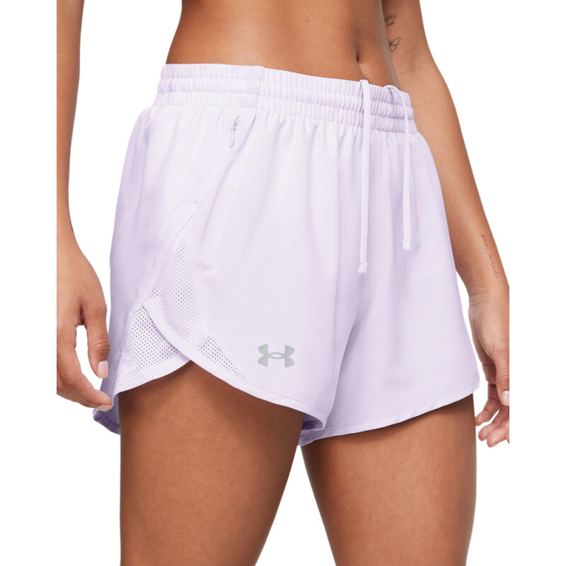 UA Fly By 3'' Shorts-RED PPL-535