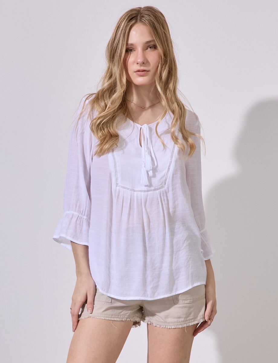 Blusa Garden - Blanco 