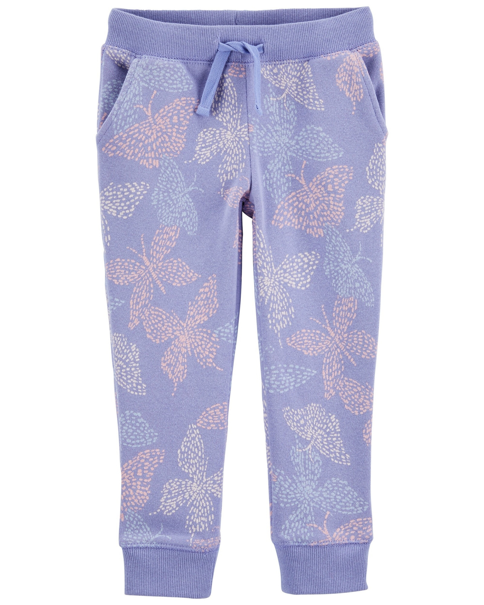 Pantalón deportivo de algodón, diseño mariposas Sin color
