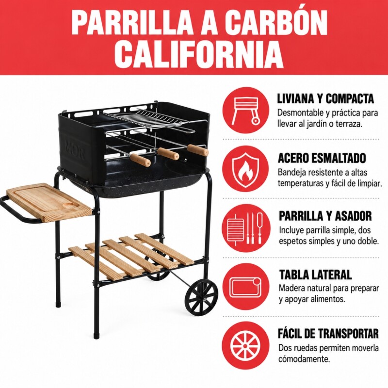 Parrilla California NEGRO