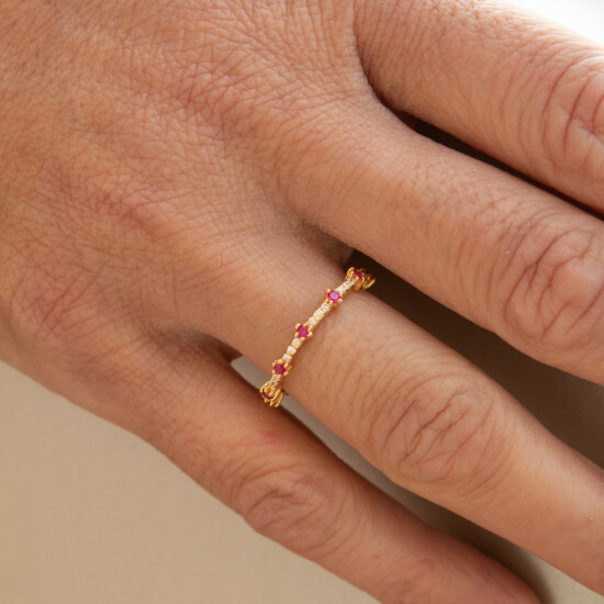 Anillo Karvik de plata 925 bañada en oro 18 K 0