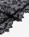 Pañuelos Raso Pañuelo Triangular De Encaje Negro - Negro