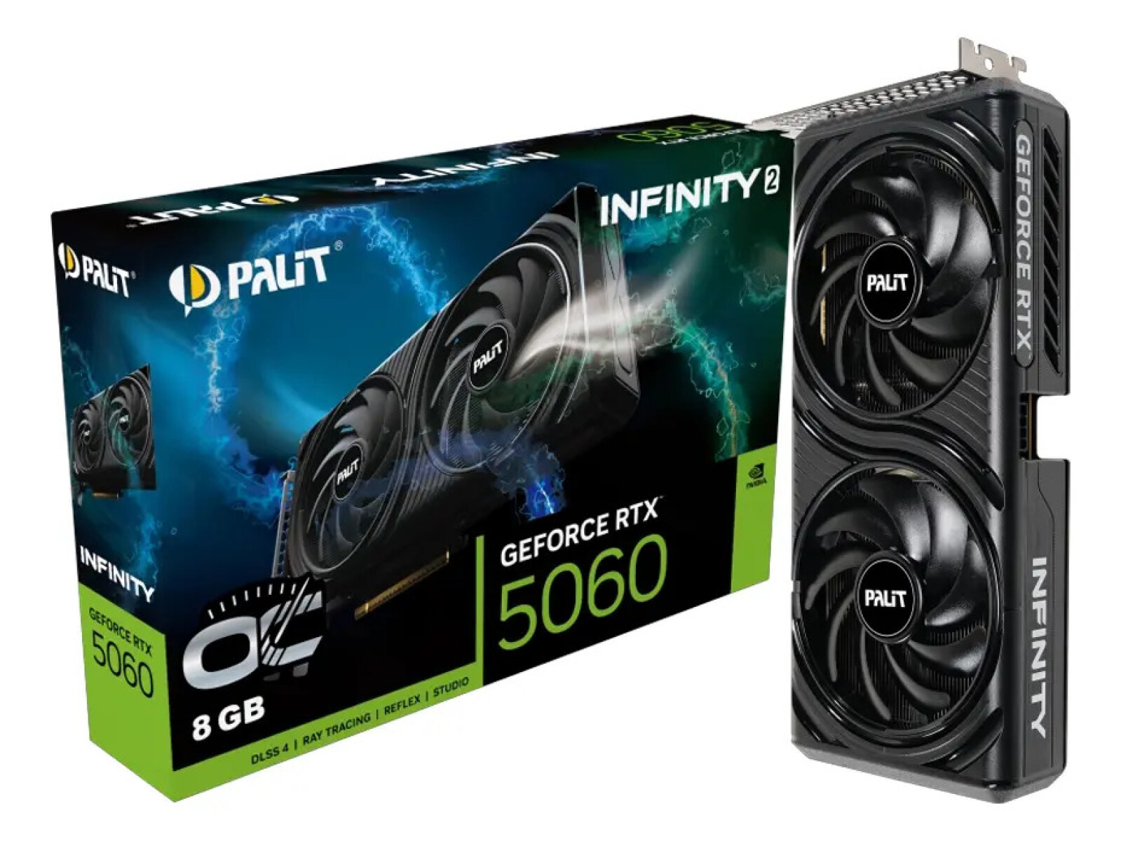 Tarjeta De Video Geforce Rtx 5060 Infinity 2 Oc 8gb Gddr7 - TARJETA VIDEO PALIT RTX5060 INF 2 OC 8GB 