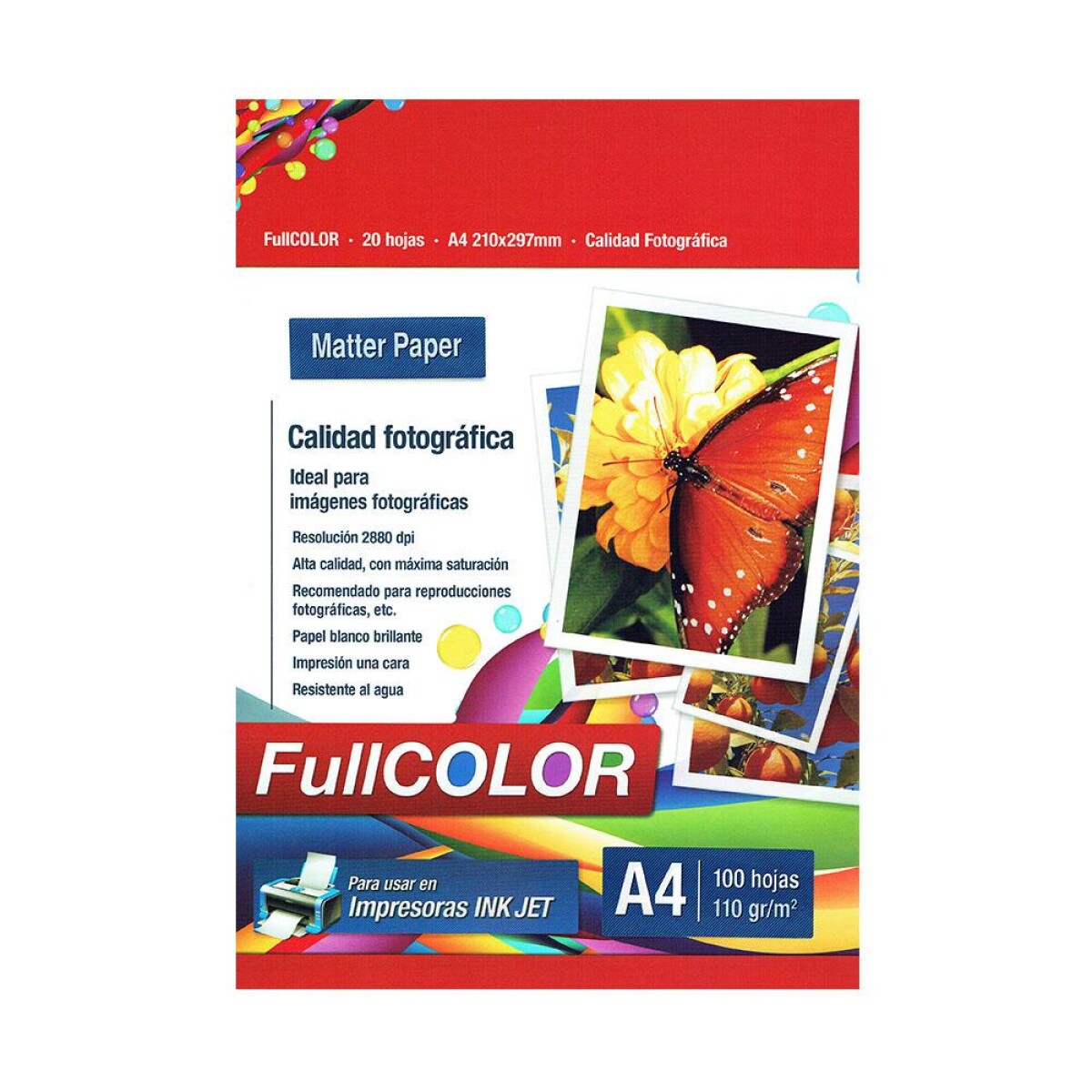 Papel fotográfico matte A4 Fullcolor 