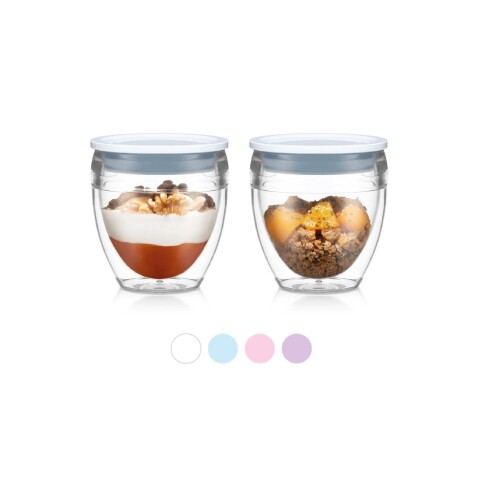 SET X2 VASO DOBLE PARED 250ML C/TAPA COLORES PAVINA SET X2 VASO DOBLE PARED 250ML C/TAPA COLORES PAVINA