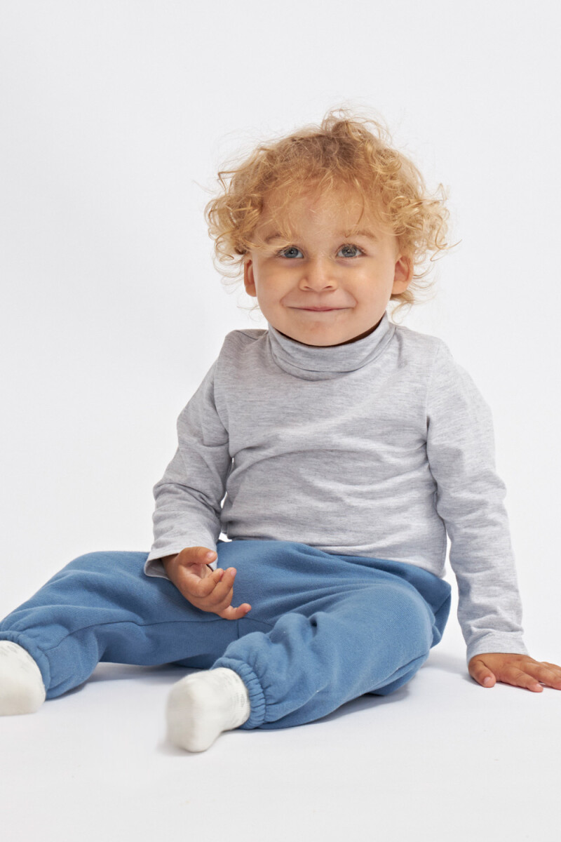 Pantalón deportivo con botones Azul