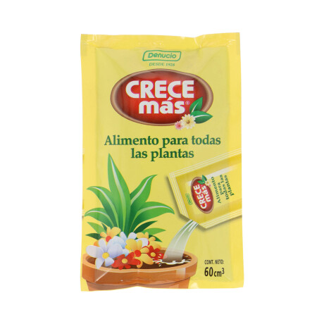 CRECE MÁS Alimento para todas las plantas Sachet 60 cc