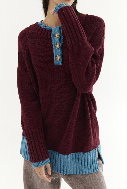 Sweater Nude Bordo