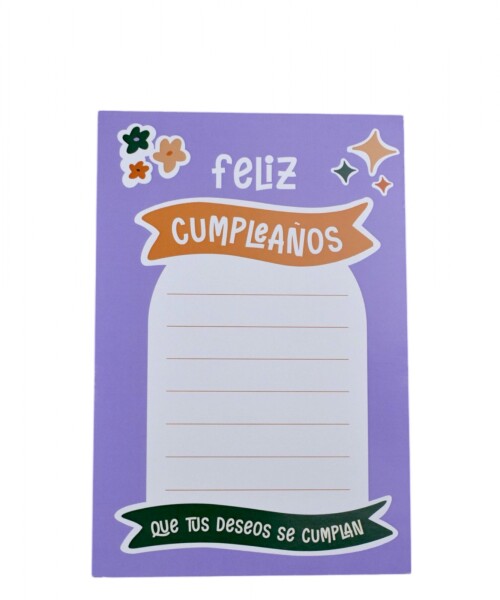 Tarjeta cumpleaños 10x15. DISEÑO 13