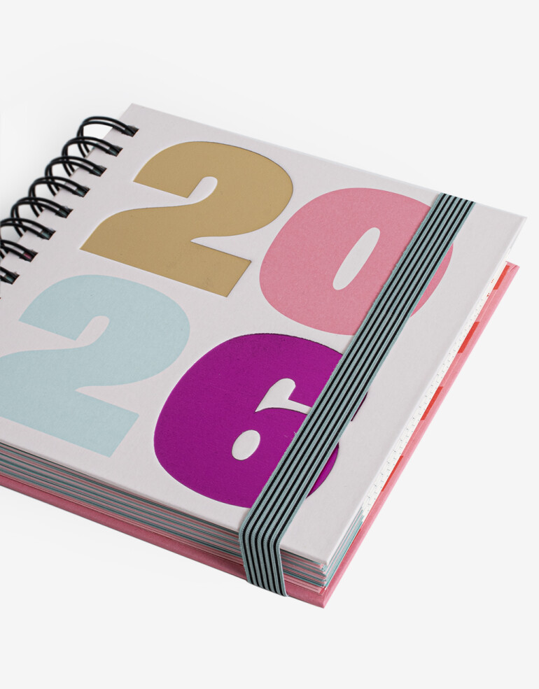 Agendas y Calendarios Agendas Agenda 2026 Diaria 2026 - Combinacion Multicolor