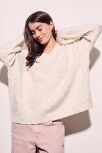 Sweater Bouttonne Nácar
