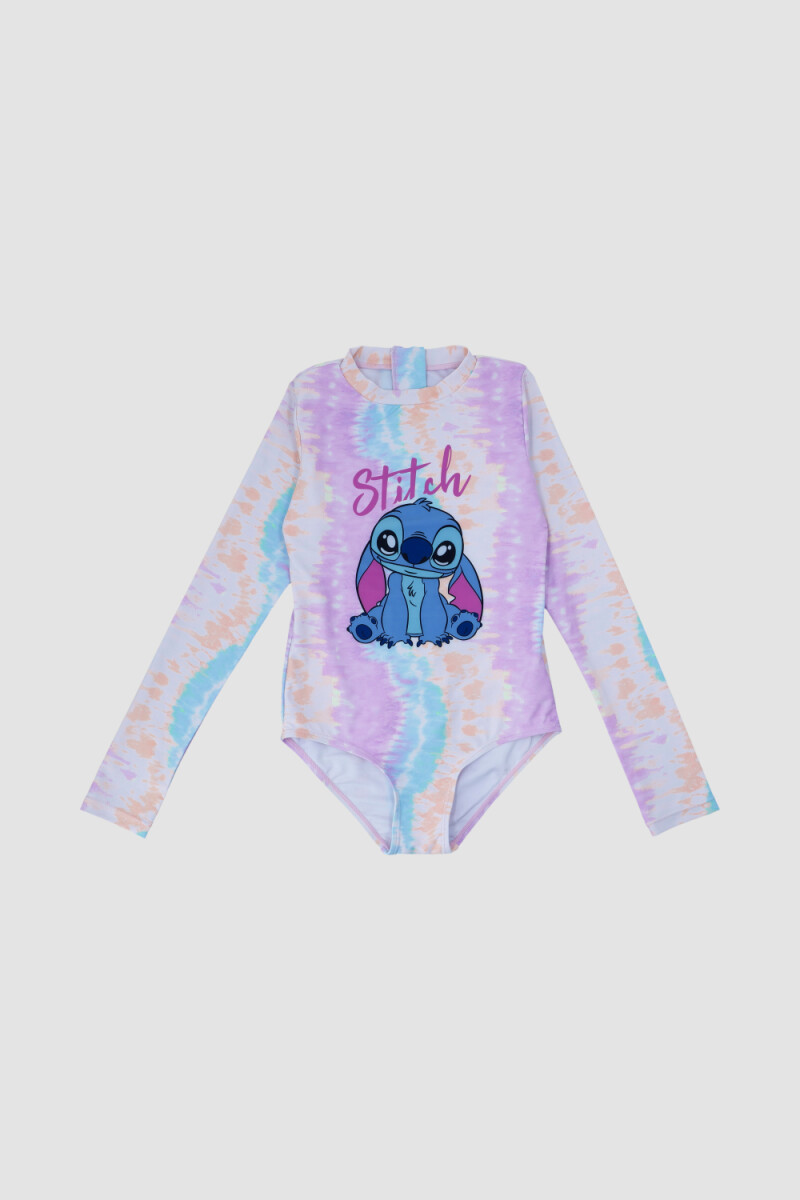 MALLA MANGA LARGA STITCH CUTE RAINBOW