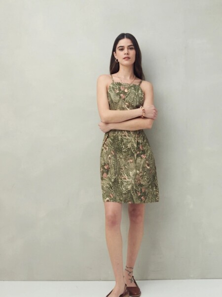 VESTIDO D.CASSIN BAMBU VERDE