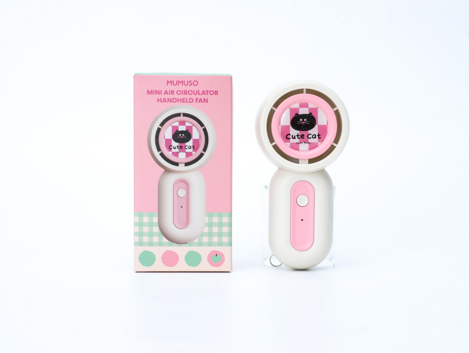 MINI VENTILADOR DE MANO CON CIRCULACIÓN DE AIRE DE GATITO 