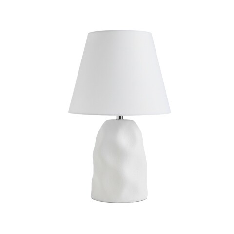 LAMPARA BLANCA P/MESA 39X24CM Unica