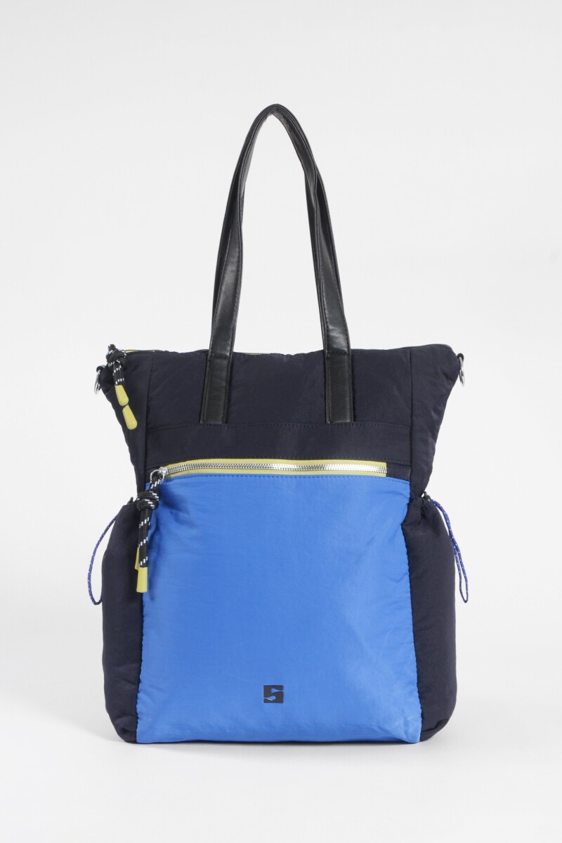 Mochila shopper bolsillos azul marino