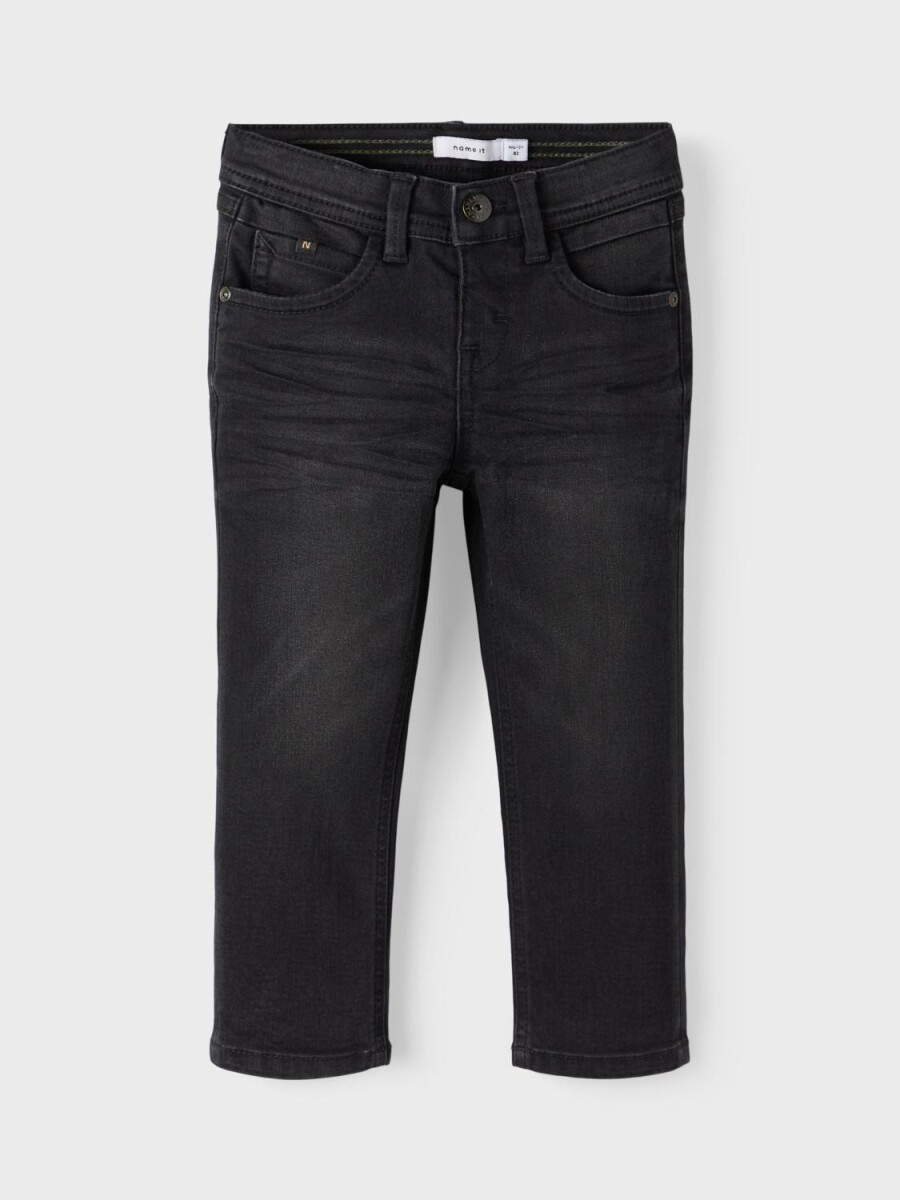 Jeans Regular - Black Denim 