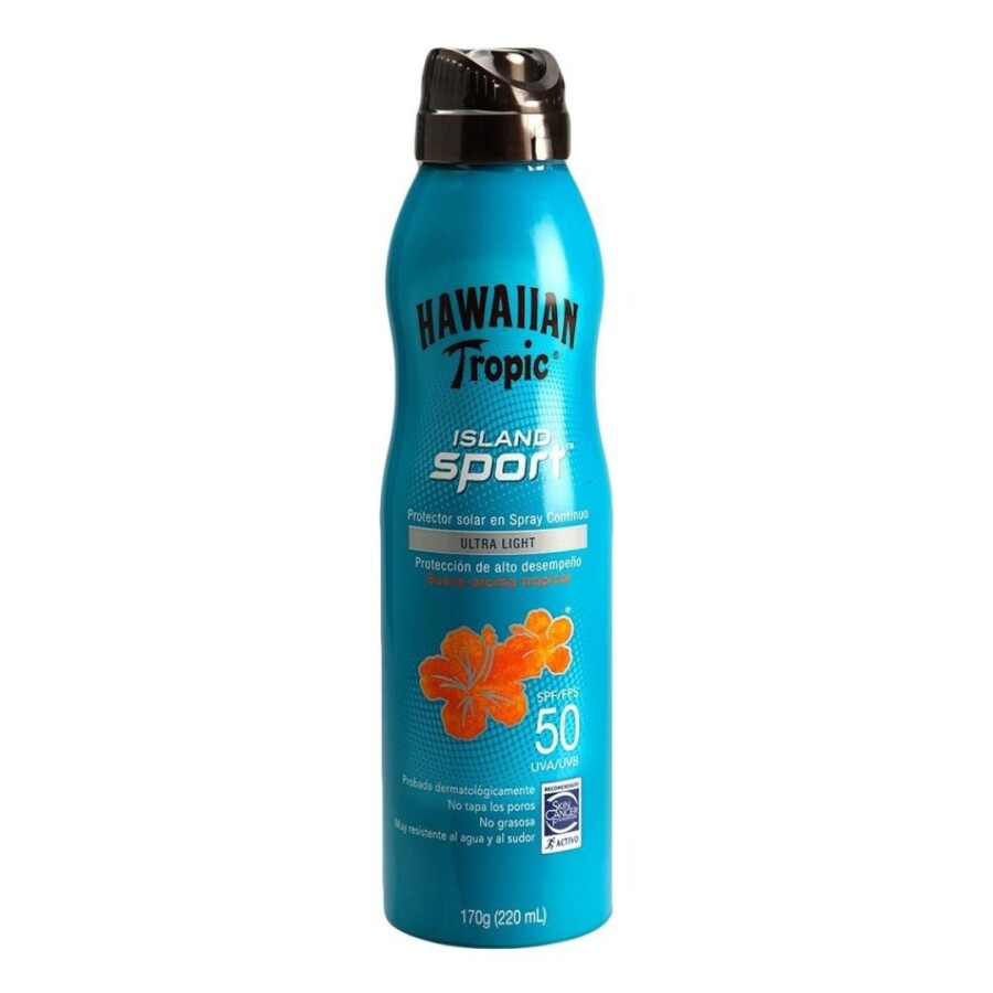 Protector Solar Island Sport Spray Continuo Factor 50 – Hawaiian Tropic Protector Solar Island Sport Spray Continuo Factor 50 – Hawaiian Tropic