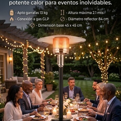 Estufa/hongo A Gas Exterior Con Ruedas C/válvula Y Manguera Estufa/hongo A Gas Exterior Con Ruedas C/válvula Y Manguera