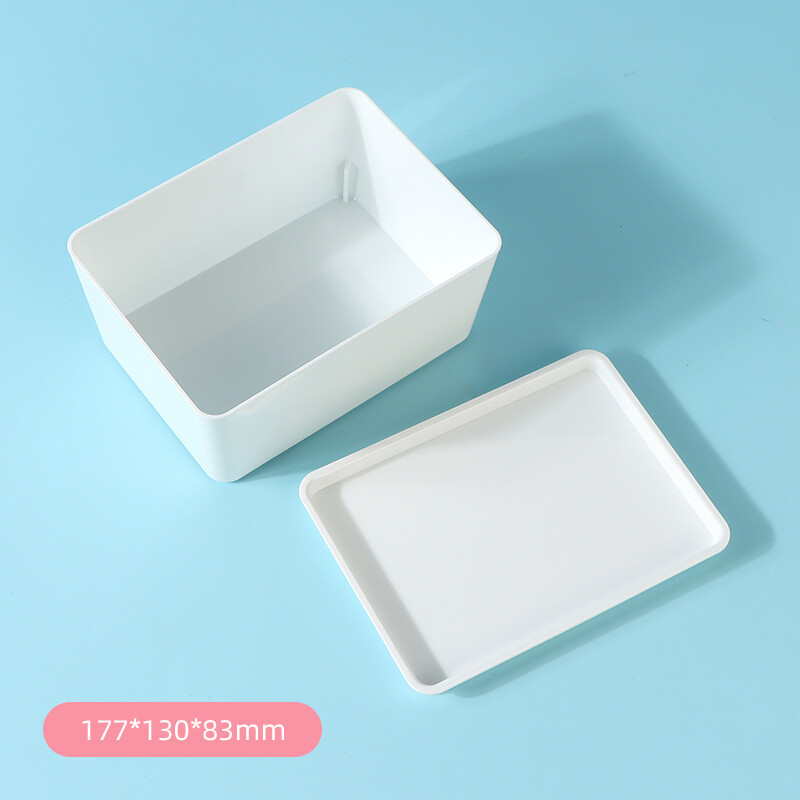 Caja De Almacenamiento Con Tapa S - Blanco Caja De Almacenamiento Con Tapa S - Blanco