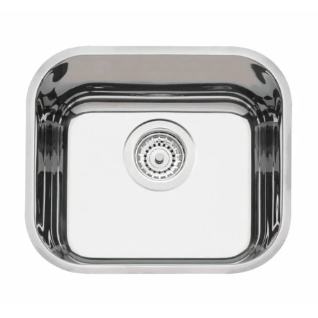 Pileta Para Cocina De Acero Inoxidable 40X34X17 Con Valvula Canastilla 000