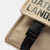 Bandolera Daily en efecto cuero rubber Taupe